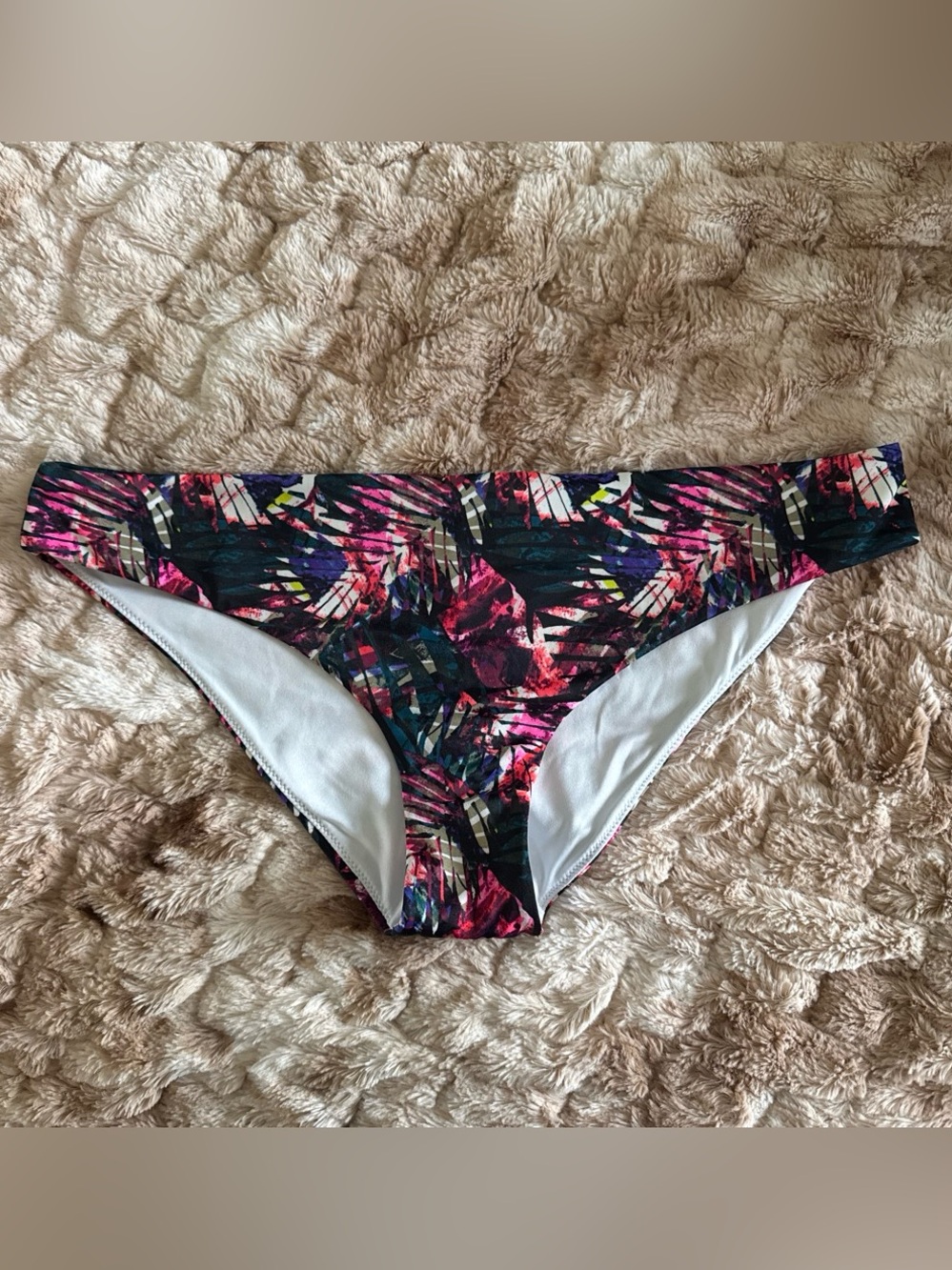 PINK Victoria's Secret Tropical Palm Print Bikini Bottom